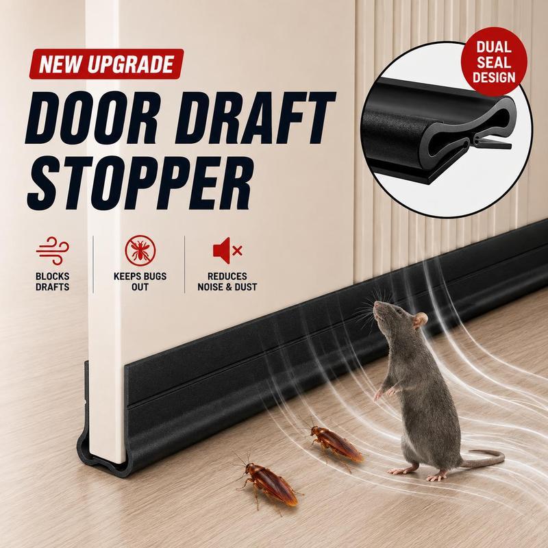 Triple Seal Under-Door Draft Stopper