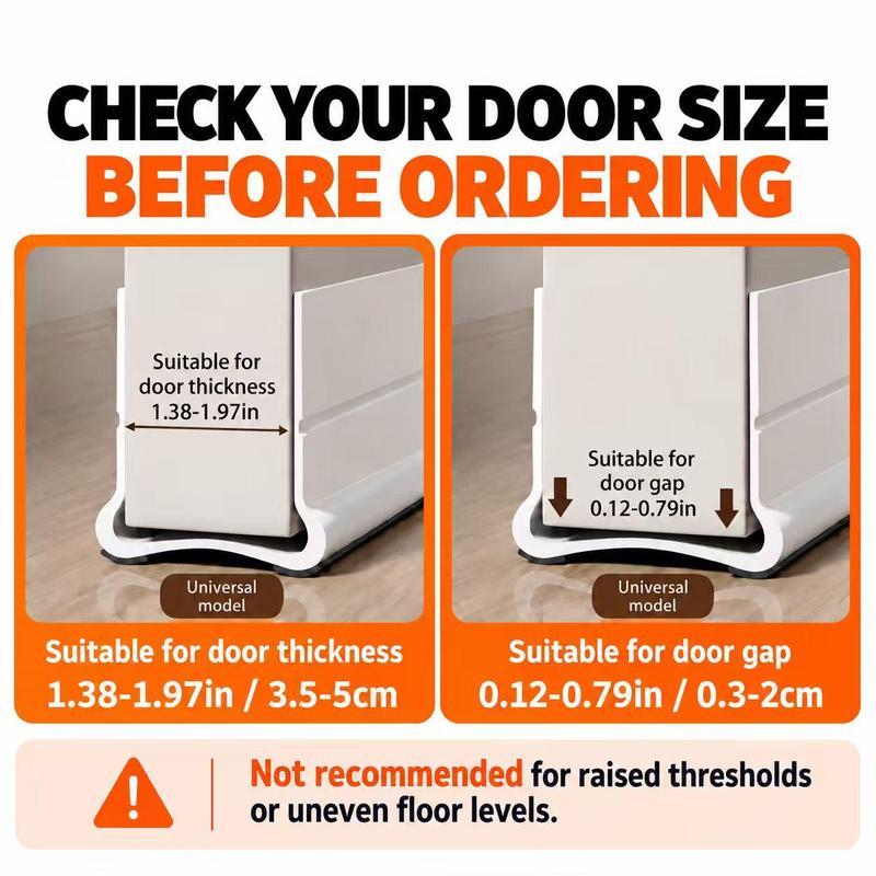 Triple Seal Under-Door Draft Stopper