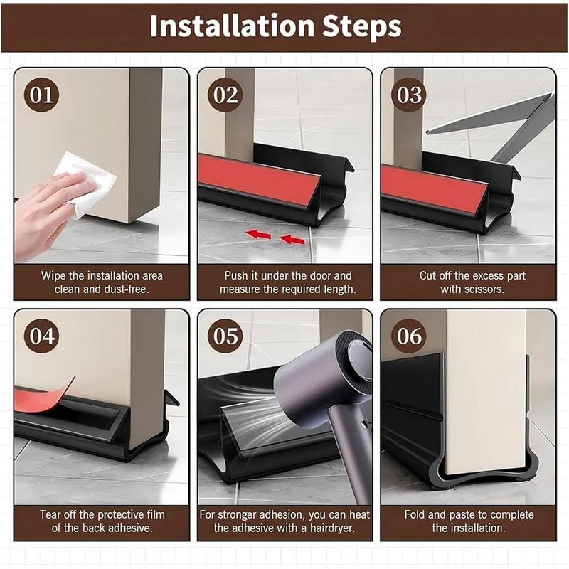 Triple Seal Under-Door Draft Stopper